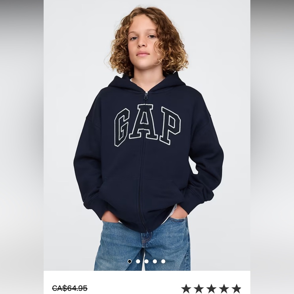 GAP Kids Green Camouflage Zip-Up Hoodie - size XXL (14-16) - Picture 13 of 13
